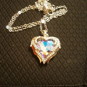 heart pendant with necklace